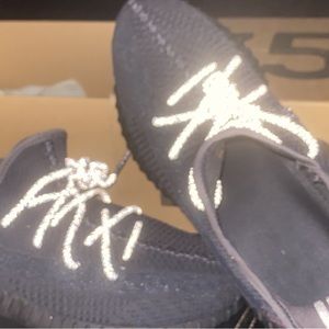 Black Yeezy 350 V2 Reflective. Retails at 450. Selling for 400